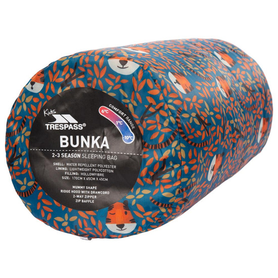 Trespass Bunka 3 Season Sleeping Bag 170x65x45 cm